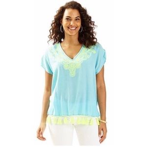 Lilly Pulitzer Kathleen Tunic Cover Up Top - Size S/M 🥰